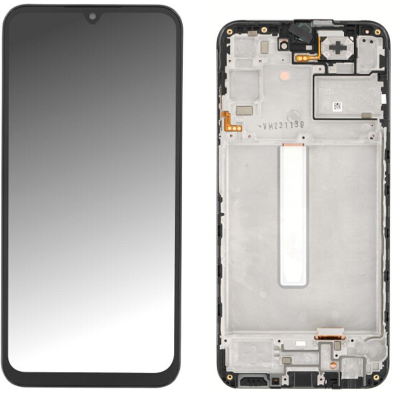 Display Service Pack Samsung A256F (Black - Con frame)