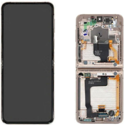 Display Service Pack Samsung F721B (Gold - Con frame  - Inner)