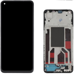 Display Service Pack Oppo Reno5 5G/Find X3 Lite (Black - Con frame)