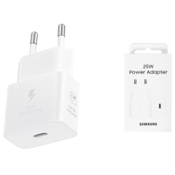 Alimentatore per Samsung 25W (Blister - Type C - Bianco)
