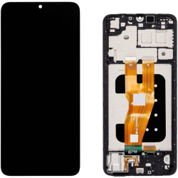 Display Service Pack Samsung A055F (Black - Con frame)